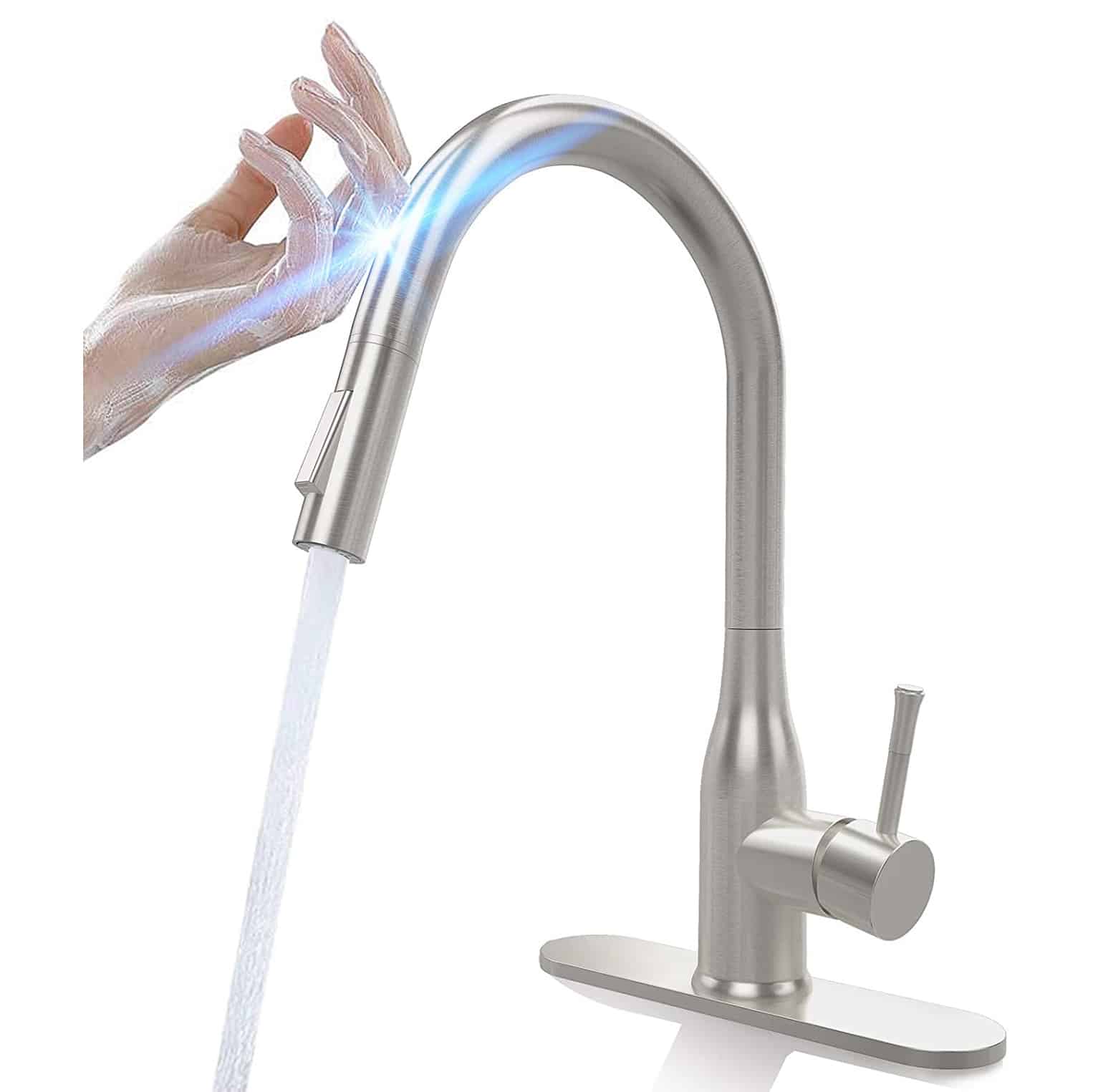 1. CWM Touch Kitchen Faucet W Pull Down Sprayer 